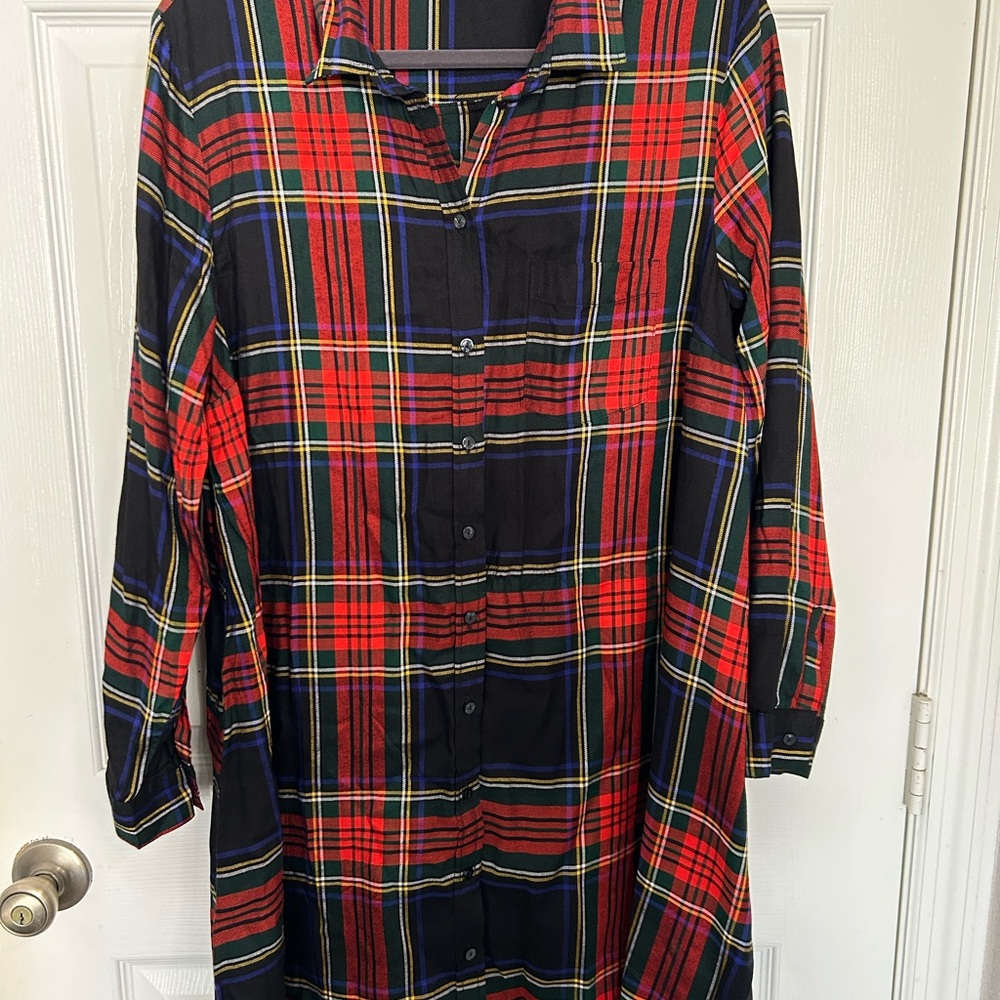 Old Navy Plaid Dress NWT